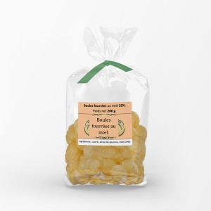 Boules fourrées au miel (200g).